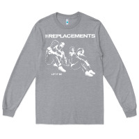 Heather Grey let it be the replacements Long Sleeve Tee - artisFamous