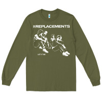 Army Green let it be the replacements Long Sleeve Tee - artisFamous