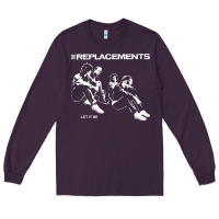 Plum let it be the replacements Long Sleeve Tee - artisFamous