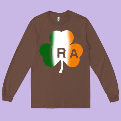 Ira Irish Lucky Shamrock Long Sleeve Tee Designed By Artisfamous