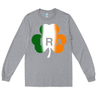 Heather Grey ira irish lucky shamrock Long Sleeve Tee - artisFamous