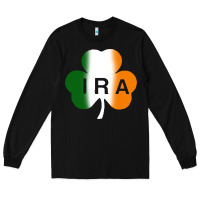 Black ira irish lucky shamrock Long Sleeve Tee - artisFamous