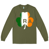 Army Green ira irish lucky shamrock Long Sleeve Tee - artisFamous
