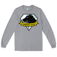 Heather Grey diamond dogs classic Long Sleeve Tee - artisFamous