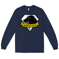 Navy diamond dogs classic Long Sleeve Tee - artisFamous