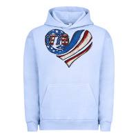 Pigment Grape Ice american flag heart Urban Hoodie - Jasminsmagicworld