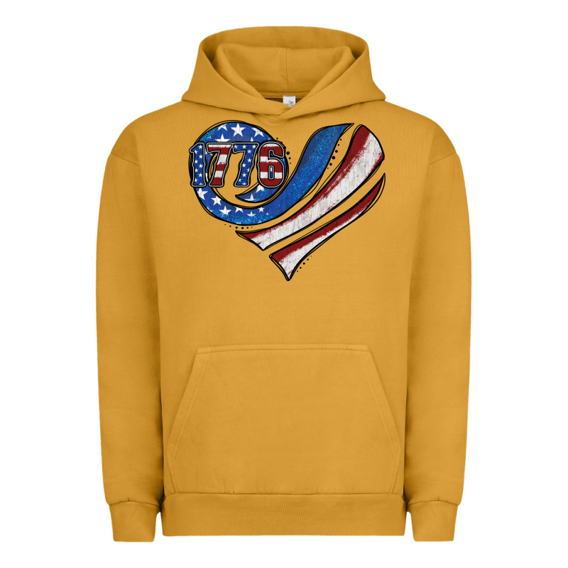 American Flag Heart Urban Hoodie by Jasminsmagicworld | Teevron