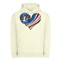 Pigment Pistachio american flag heart Urban Hoodie - Jasminsmagicworld
