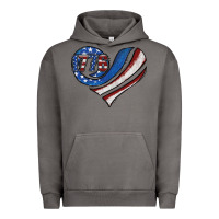Pigment Tornado american flag heart Urban Hoodie - Jasminsmagicworld