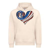 Sandshell american flag heart Urban Hoodie - Jasminsmagicworld