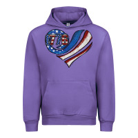 Tulip american flag heart Urban Hoodie - Jasminsmagicworld