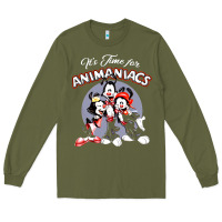 Army Green it’s time for animaniacs Long Sleeve Tee - artisFamous