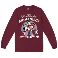 Burgundy it’s time for animaniacs Long Sleeve Tee - artisFamous