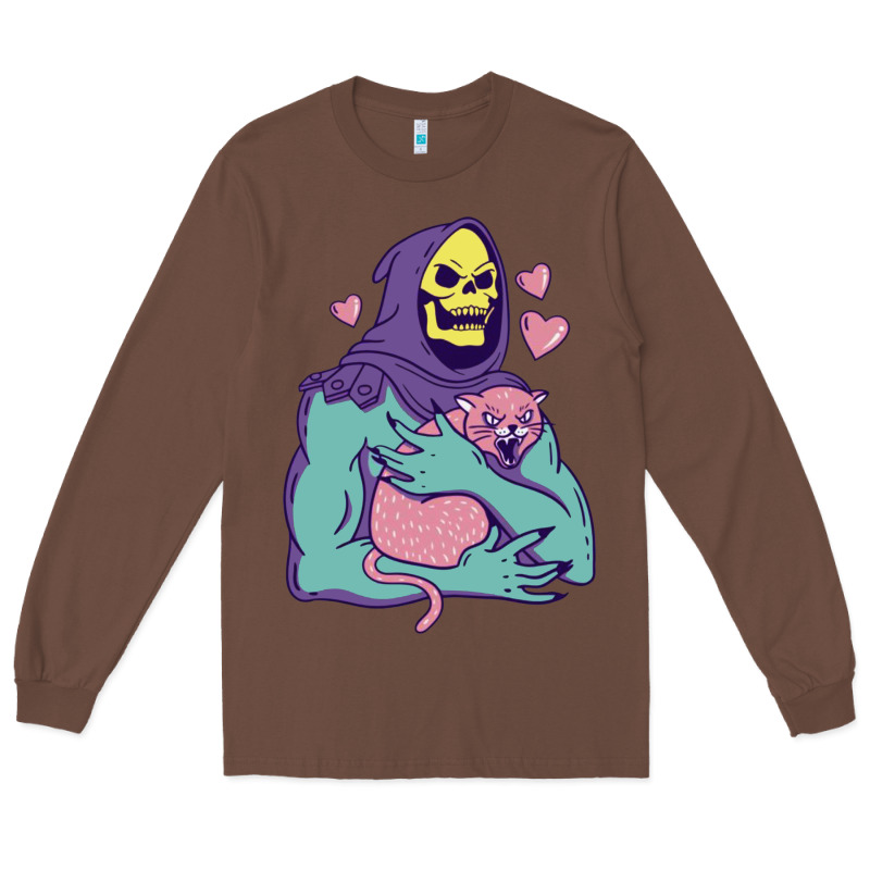 Skeletor's Hug Cat Long Sleeve Tee by artisFamous | Teevron