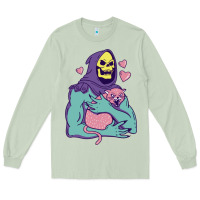 Matcha skeletor's hug cat Long Sleeve Tee - artisFamous