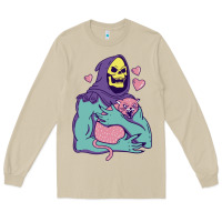 Mushroom skeletor's hug cat Long Sleeve Tee - artisFamous