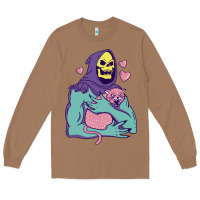 Toasted Coconut skeletor's hug cat Long Sleeve Tee - artisFamous