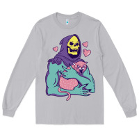 Moon Dust skeletor's hug cat Long Sleeve Tee - artisFamous