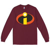 Burgundy incredibles crop top Long Sleeve Tee - artisFamous