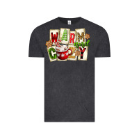 Vintage Black warm and cozy hot cocoa Vintage Tee - FaDigitalArtStudio