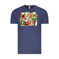 Vintage Denim warm and cozy hot cocoa Vintage Tee - FaDigitalArtStudio