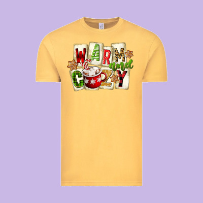 Warm And Cozy Hot Cocoa Vintage Tee Designed By Fadigitalartstudio