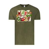 Vintage Olive warm and cozy hot cocoa Vintage Tee - FaDigitalArtStudio