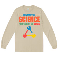 Mushroom UNIVERSITY OF SCIENCE PROFESSOR OF LOGIC Long Sleeve Tee - artisFamous
