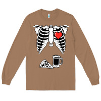 Toasted Coconut dad skeleton halloween beer pizza Long Sleeve Tee - artisFamous