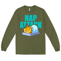 Army Green nap attack Long Sleeve Tee - artisFamous