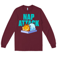 Burgundy nap attack Long Sleeve Tee - artisFamous