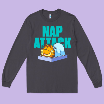 Nap Attack Long Sleeve Tee Designed By Artisfamous