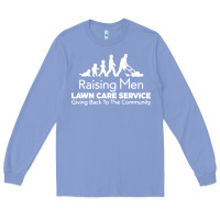 Colony Blue raising men lawn care Long Sleeve Tee - artisFamous