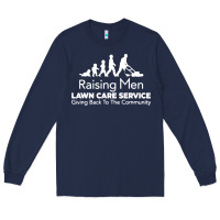 Navy raising men lawn care Long Sleeve Tee - artisFamous