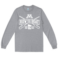 Heather Grey row the boat minnesota Long Sleeve Tee - artisFamous