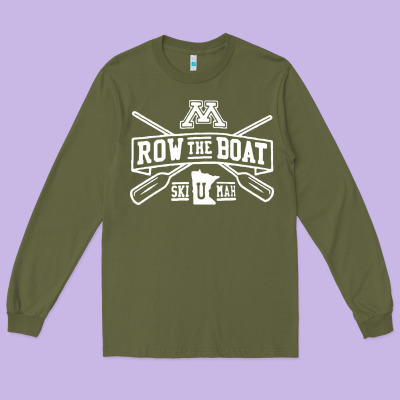 Row The Boat Minnesota Long Sleeve Tee Designed By Artisfamous