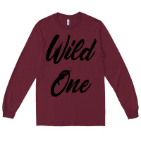 Burgundy wild one Long Sleeve Tee - artisFamous