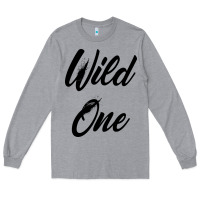 Heather Grey wild one Long Sleeve Tee - artisFamous