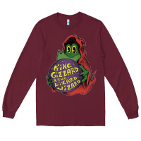 Burgundy The Little Crocodile Long Sleeve Tee - artisFamous