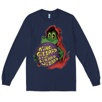 Navy The Little Crocodile Long Sleeve Tee - artisFamous