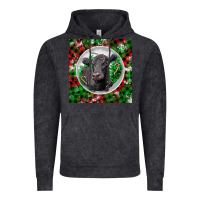 Vintage Black christmas black angus cow Vintage Hoodie - LillyAllenDesigns