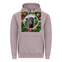 Vintage Zinc christmas black angus cow Vintage Hoodie - LillyAllenDesigns