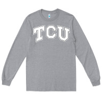 Heather Grey tcu Long Sleeve Tee - artisFamous