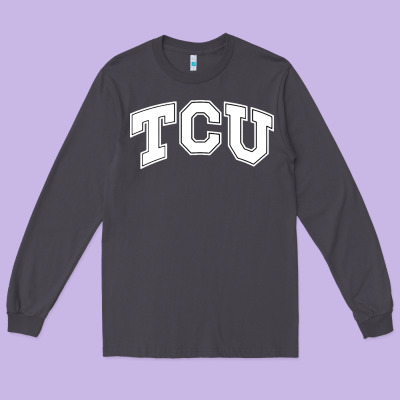 Tcu Long Sleeve Tee Designed By Artisfamous