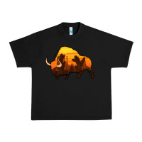 Black western bison Urban Heavy Tee - Jasminsmagicworld