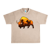 French Oak western bison Urban Heavy Tee - Jasminsmagicworld