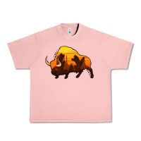 Salmon western bison Urban Heavy Tee - Jasminsmagicworld
