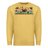 Antique Gold western pug dogs Premium Sweatshirt - Jasminsmagicworld