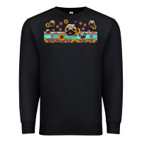 Black western pug dogs Premium Sweatshirt - Jasminsmagicworld