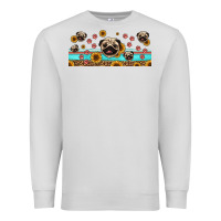 Dove Grey western pug dogs Premium Sweatshirt - Jasminsmagicworld